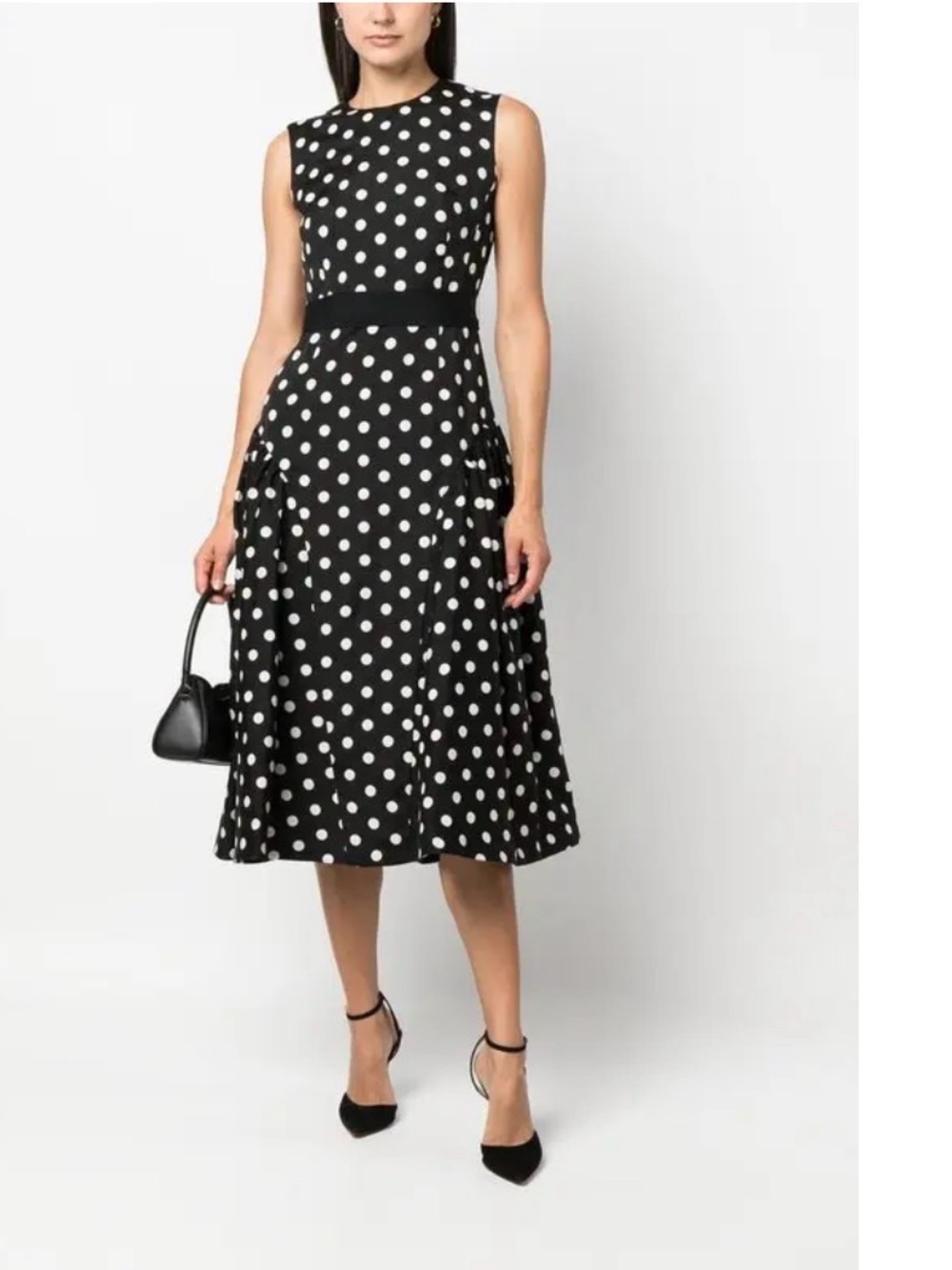 ⭐️NWT Erdem Penelope Polka Dot Midi Dress⭐️